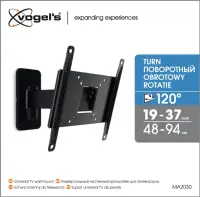 Vogels | Wall mount | MA2030-A1 | Full motion | 19-40 " | Maximum weight (capacity) 15 kg | Black – pilt 3