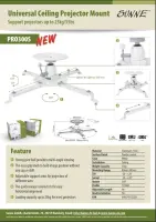 Sunne | Projector Ceiling mount | Turn, Tilt | White – pilt 2