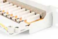 Digitus | Patch Panel | DN-91624S | 48.2 x 4.4 x 10.9 cm | Category: CAT 6; Ports: 24 x RJ45; Retention strength: 7.7 kg; Insertion force: 30N max | White – pilt 4