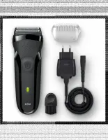 Braun | Shaver | 300s 3-Flex Series 3 | Operating time (max) 20 min | NiMH | Black