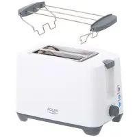 Adler | Toaster | AD 3216 | Power 750 W | Number of slots 2 | Housing material Plastic | White – pilt 3