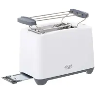 Adler | Toaster | AD 3216 | Power 750 W | Number of slots 2 | Housing material Plastic | White – pilt 4