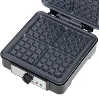 Adler | Waffle Maker | AD 3049 | 1200 W | Number of pastry 4 | Belgium | Black – pilt 2