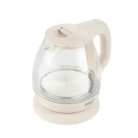 Adler | Kettle | AD 1283C | Electric | 900 W | 1 L | Glass | 360° rotational base | Cream