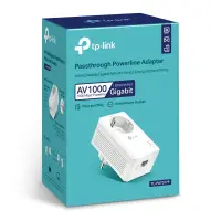 TP-LINK | AV1000 Gigabit Passthrough Powerline Adapter | TL-PA7017P | 1000 Mbit/s | Ethernet LAN (RJ-45) ports 1 | No Wi-Fi | Extra socket