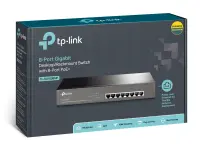 TP-Link TL-SG1008MP võrgulüliti Mittejuhitav Gigabit Ethernet (10/100/1000) Power over Ethernet tugi Must