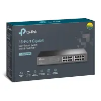 TP-Link TL-SG1016PE võrgulüliti Juhitav L2 Gigabit Ethernet (10/100/1000) Power over Ethernet tugi Must – pilt 4