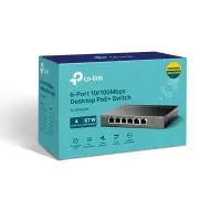 TP-Link TL-SF1006P võrgulüliti Mittejuhitav Fast Ethernet (10/100) Power over Ethernet tugi Must