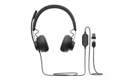 Logitech Zone Wired UC Kõrvaklapp Juhtmega ühendatud Peavõru Kõned/muusika USB tüüp-C Grafiit