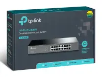 TP-Link TL-SG1016D võrgulüliti Mittejuhitav L2 Gigabit Ethernet (10/100/1000) Must