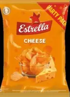 Krõpsud ESTRELLA sakilised juustumaitselised 180g (kogus 2 tükki)