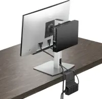 Dell | Desk Mount | OptiPlex Micro AIO MFS22 | Tilt, swivel, height adjustment, pivot | 19-27 " | Silver – pilt 10