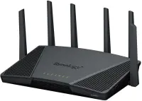 Synology RT6600ax Ultra-fast and Secure Wireless Router for Homes | Ultra-fast and Secure Wireless Router for Homes | RT6600ax | 802.11ax | 4800  Mbit/s | Ethernet LAN (RJ-45) ports 5 | Mesh Support No | MU-MiMO Yes | No mobile broadband | Antenna type  External antenna x 6 | 24 month(s)