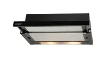 CATA | Hood | TF 2003 600 GBK | Telescopic | Energy efficiency class C | Width 60 cm | 390 m³/h | Mechanical control | LED | Black Glass – pilt 2
