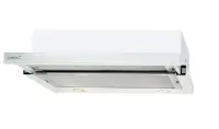 CATA | Hood | TF 2003 600 GWH | Telescopic | Energy efficiency class C | Width 60 cm | 390 m³/h | Mechanical control | LED | White Glass – pilt 2