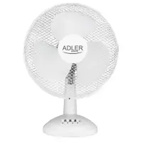 Adler | AD 7304 | Desk Fan | White | Diameter 40 cm | Number of speeds 3 | Oscillation | 45 W