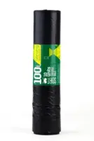 Prügikott SORTEX, must, 100 L, 10tk, 35mic (kogus 2 tükki)