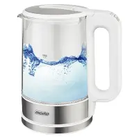 Mesko | Kettle | MS 1301w | Electric | 1850 W | 1.7 L | Glass | 360° rotational base | White