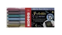 Marker KORES Metallic Style, 6tk