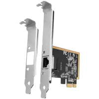 AXAGON PCEE-GRF PCI-Express network card adds high speed Gigabit Ethernet connection to your desktop computer. It enables a transmission speed of 10/100/1000 Mbit/s.