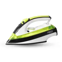 Iron Camry CR 5025 Green/White/Black, 2600 W, With cord, Anti-drip function, Anti-scale system, Vertical steam function