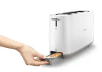 Philips | Toaster | HD2590/00 Daily Collection | Power 870-1030 W | Number of slots 2 | Housing material Plastic | White – pilt 8
