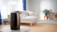 Philips | HU2718/10 | Humidifier | 17 W | Water tank capacity 2 L | Suitable for rooms up to 32 m² | NanoCloud technology | Humidification capacity 200 ml/hr | Black/Copper – pilt 12