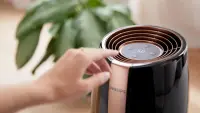 Philips | HU2718/10 | Humidifier | 17 W | Water tank capacity 2 L | Suitable for rooms up to 32 m² | NanoCloud technology | Humidification capacity 200 ml/hr | Black/Copper – pilt 19