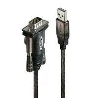 Lindy 42855 järjestikkaabel Hall, Läbipaistev 1,5 m USB tüüp A RS-232