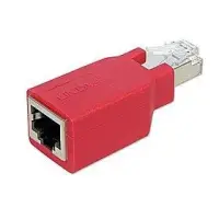 Lindy 60194 kaabli soomuutja RJ-45 F RJ-45 M Punane