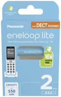 Panasonic | Rechargeable Batteries | ENELOOP Lite BK-4LCCE/2DE | AAA | 550 mAh | 2 pc(s)