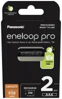 Panasonic | Rechargeable Batteries | ENELOOP Pro BK-4HCDE/2BE | AAA | 930 mAh | 2 pc(s)