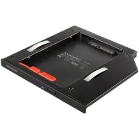 AXAGON RSS-CD09 2.5" SSD/HDD caddy into DVD slot, 9.5 mm, LED, ALU