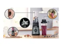 Bosch | VitaPower ToGo Smoothie Maker | MMB2111S | Tabletop | 450 W | Jar material Tritan | Jar capacity 0.6 L | Ice crushing | Silver – pilt 3