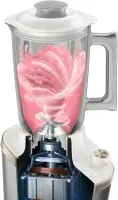 Philips | Atlantic High Speed Blender | HR3760/01 7000 Series | Tabletop | 1500 W | Jar material Glass | Jar capacity 2 L | Ice crushing | Metal/White – pilt 2
