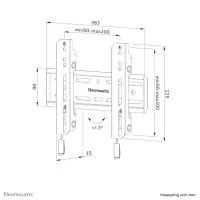 Neomounts WL30S-850BL12 telerikinnitus 165,1 cm (65") Must – pilt 11