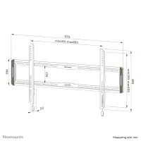 Neomounts WL30-550BL18 telerikinnitus 2,18 m (86") Must – pilt 10