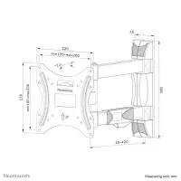 Neomounts WL40-550BL12 telerikinnitus 139,7 cm (55") Must – pilt 13