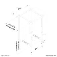 Neomounts CPU-D025BLACK CPU-hoidja Lauale paigaldatav protsessori alus Must – pilt 4