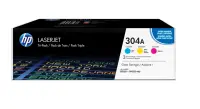 HP 304A 3-pack Cyan/Magenta/Yellow Original LaserJet Toner Cartridges – pilt 3