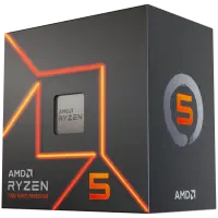 AMD CPU Desktop Ryzen 5 6C/12T 7600 (5.2GHz Max, 38MB,65W,AM5) box, with Radeon Graphics and Wraith Stealth Cooler