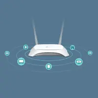 TP-LINK TL-MR3420 juhtmevaba ruuter Üks sagedusala (2,4 GHz) Kiire Ethernet Must, Valge