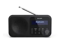 Sharp DR-P420(BK) Tokyo Portable Digital Radio, FM/DAB/DAB+, Bluetooth 5.0, USB or Battery Powered, Midnight Black | Sharp | Tokyo Portable Digital Radio | DR-P420(BK) | Bluetooth | Midnight Black – pilt 5