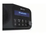 Sharp DR-P420(BK) Tokyo Portable Digital Radio, FM/DAB/DAB+, Bluetooth 5.0, USB or Battery Powered, Midnight Black | Sharp | Tokyo Portable Digital Radio | DR-P420(BK) | Bluetooth | Midnight Black – pilt 7