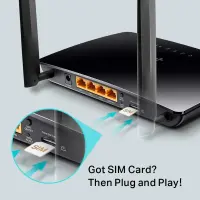 TP-Link TL-MR6400 juhtmevaba ruuter Kiire Ethernet Üks sagedusala (2,4 GHz) 4G Must – pilt 5