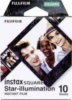Fujifilm | Instax Square star Illumination Instant film (10pl) | 86 x 72 mm | Print Size: 86mm x 72mm, Image size: 62mm x 62mm | Quantity 10