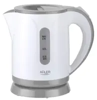 Adler | Kettle | AD 1371g | Electric | 850 W | 0.8 L | Stainless steel/Polypropylene | 360° rotational base | White/Grey