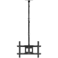 ONKRON Ceiling TV Mount Bracket Height Adjustable for 32 to 80 Inch LED LCD TVs, Black