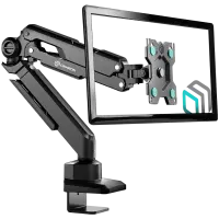 ONKRON Monitor Arm Desktop Mount for 13” to 34-Inch LCD LED Screens up to 10 Kg, Black