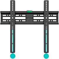 ONKRON Fixed TV Wall Mount for 32 to 65-inch Flat Panel TVs Digital Panels 50 kg, Black